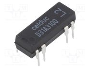 Relay: reed switch; SPST-NO; Ucoil: 5VDC; 1A; max.100VDC; 10W; PCB 