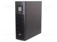 Power supply: UPS; 1.6kW; 2kVA; 230V; 440x410x132mm; 9Ah; Ubatt: 12V IPS