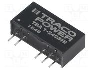 Converter: DC/DC; 1W; Uin: 21.6÷26.4V; Uout: 15VDC; Uout2: -15VDC TRACO POWER