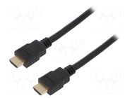 Cable; HDMI plug,both sides; HDMI 2.1; 3m; black LOGILINK