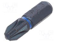 Screwdriver bit; Pozidriv®; PZ3; Overall len: 25mm C.K