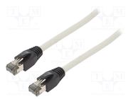 Patch cord; S/FTP; Cat 8.1; stranded; Cu; LSZH; grey; 10m; 26AWG LOGILINK