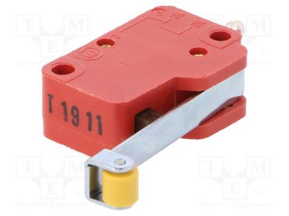 Microswitch SNAP ACTION; with lever (with roller); SPDT; Pos: 2 Marquardt 1006.1001
