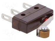 Microswitch SNAP ACTION; 5A/250VAC; with lever (with roller) HONEYWELL