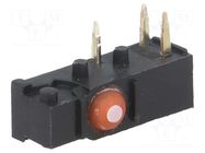 Microswitch SNAP ACTION; without lever; SPDT; OFF-(ON); Pos: 2 SAIA-BURGESS
