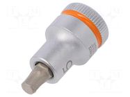 Socket; Hex Plus key,socket spanner; HEX 5mm; 3/8"; Zyklop WERA