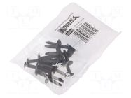 Plastic anchor; 10pcs; Alfa Romeo,Fiat,Lancia; OEM: 82421028 ROMIX