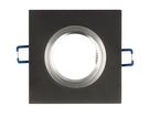 LED line® downlight glass square black 90x26x10mm frosted GLIKKA