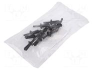 Plastic anchor; 10pcs; Dacia,Mercedes,Renault; L: 15.2mm ROMIX