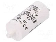 Capacitor: polypropylene; motors, run; 3uF; 425VAC; Ø28x55mm; ±5% DUCATI ENERGIA