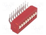 Switch: DIP-SWITCH; Poles number: 9; 0.1A/50VDC; Pos: 2; -40÷85°C C&K