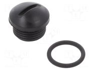 Protection cover; IP65,IP67; SEALING CAP M12 Plastic; polyamide HARTING