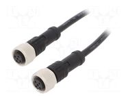 Cable: for sensors/automation; PIN: 4; with metal nut; plug; 250V AMPHENOL LTW