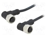 Cable: for sensors/automation; PIN: 4; M12-M12; 1m; plug; plug; 250V AMPHENOL LTW