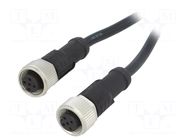 Cable: for sensors/automation; PIN: 5; with metal nut; plug; 60V AMPHENOL LTW