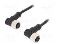 Cable: for sensors/automation; PIN: 5; with metal nut; plug; 60V AMPHENOL LTW