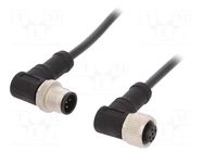 Cable: for sensors/automation; PIN: 5; with metal nut; plug; 60V AMPHENOL LTW