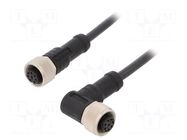 Cable: for sensors/automation; PIN: 8; with metal nut; plug; 30V AMPHENOL LTW