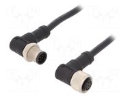 Cable: for sensors/automation; PIN: 8; with metal nut; plug; 30V AMPHENOL LTW