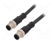 Cable: for sensors/automation; PIN: 10; with metal nut; plug; 30V AMPHENOL LTW
