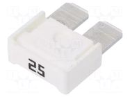 Fuse: fuse; 25A; 32VDC; automotive; 16.2mm; MAXI MTA