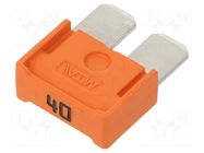 Fuse: fuse; 40A; 32VDC; automotive; 16.2mm; MAXI MTA