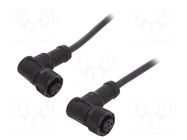 Cable: for sensors/automation; M12; PIN: 5; with plastic nut; plug AMPHENOL LTW