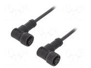 Cable: for sensors/automation; PIN: 4; with plastic nut; plug AMPHENOL LTW