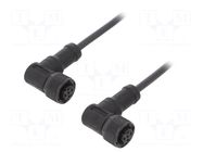 Cable: for sensors/automation; PIN: 4; with plastic nut; plug AMPHENOL LTW