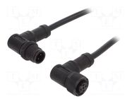 Cable: for sensors/automation; PIN: 4; with plastic nut; plug AMPHENOL LTW