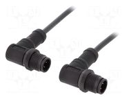Cable: for sensors/automation; PIN: 4; with plastic nut; plug AMPHENOL LTW