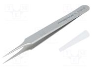 Tweezers; 110mm; Blades: narrowed; Blade tip shape: sharp 