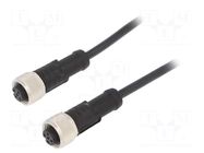 Cable: for sensors/automation; PIN: 5; with metal nut; plug; 60V AMPHENOL LTW