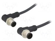 Cable: for sensors/automation; PIN: 8; with metal nut; plug; 30V AMPHENOL LTW