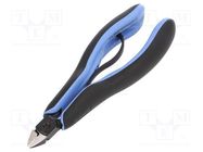 Pliers; side,cutting,precision; ESD; oval head; 133.5mm 