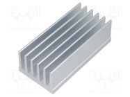 Heatsink: extruded; grilled; natural; L: 75mm; W: 36.8mm; H: 25mm FISCHER ELEKTRONIK