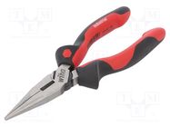 Pliers; for gripping and cutting,half-rounded nose,universal WIHA