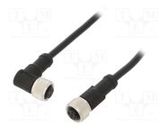 Cable: for sensors/automation; PIN: 5; M12-M12; 1m; plug; plug; 60V AMPHENOL LTW