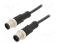 Cable: for sensors/automation; PIN: 5; with metal nut; plug; 60V AMPHENOL LTW
