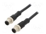 Cable: for sensors/automation; PIN: 10; with metal nut; plug; 30V AMPHENOL LTW