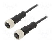 Cable: for sensors/automation; PIN: 4; with metal nut; plug; 250V AMPHENOL LTW