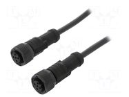 Cable: for sensors/automation; PIN: 5; with plastic nut; plug; 60V AMPHENOL LTW