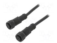 Cable: for sensors/automation; PIN: 5; with plastic nut; plug; 60V AMPHENOL LTW