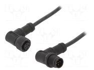 Cable: for sensors/automation; PIN: 5; with plastic nut; plug; 60V AMPHENOL LTW