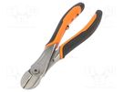 Pliers; side,cutting; 160mm; ERGO®; industrial BAHCO