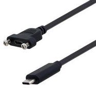 USB CABLE, 3.0 C PLUG-RCPT, 19.7", BLACK