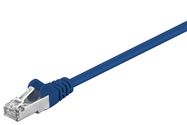 CAT 5e Patch Cable, SF/UTP, blue, 0.5 m - copper-clad aluminium wire (CCA)