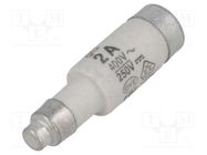 Fuse: fuse; gG; 2A; 400VAC; 250VDC; ceramic; D01; D0 ETI POLAM