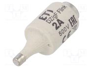 Fuse: fuse; quick blow; 2A; 500VAC; 500VDC; ceramic; DII; D ETI POLAM