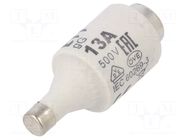 Fuse: fuse; 13A; 500VAC; 250VDC; gG; ceramic; DII; D ETI POLAM
